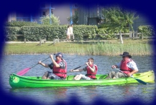canoe kayak on the lake 